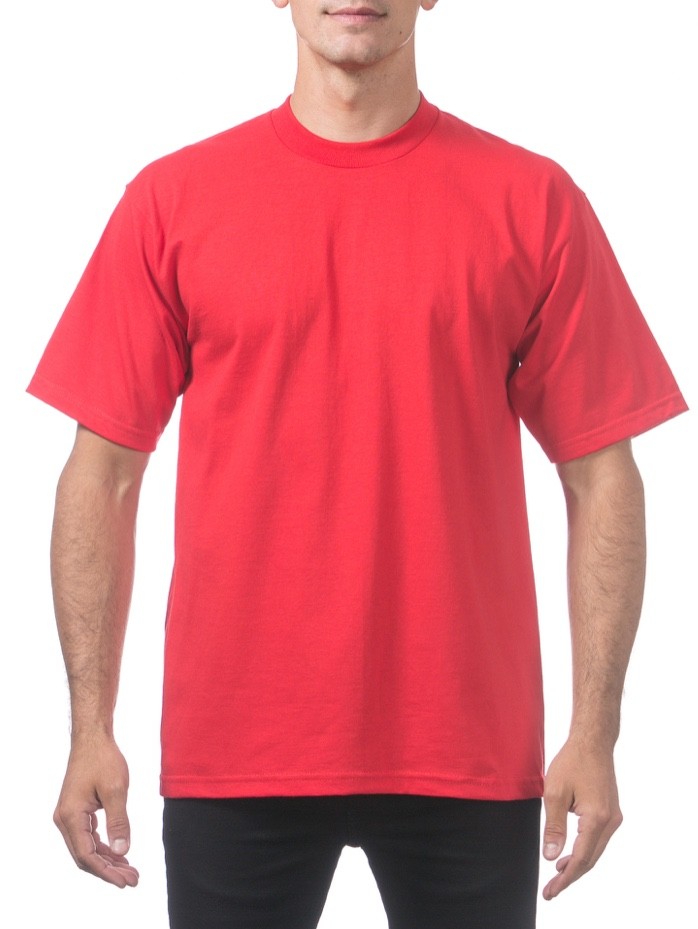 PROCLUB MENS HEAVYWEIGHT SHORT SLEEVE T SHIRTS PRO CLUB CASUAL COTTON TEE SHIRT