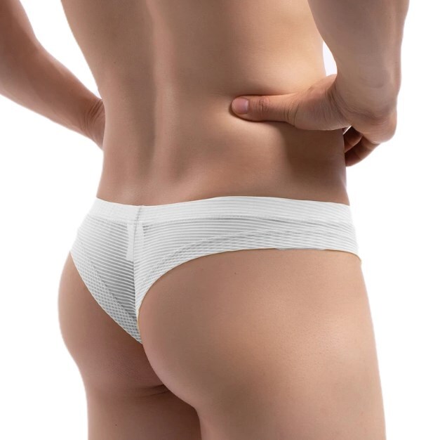 Men’s Sexy Underwear See Through G Strings Thong Briefs Pouch Underpants T-back