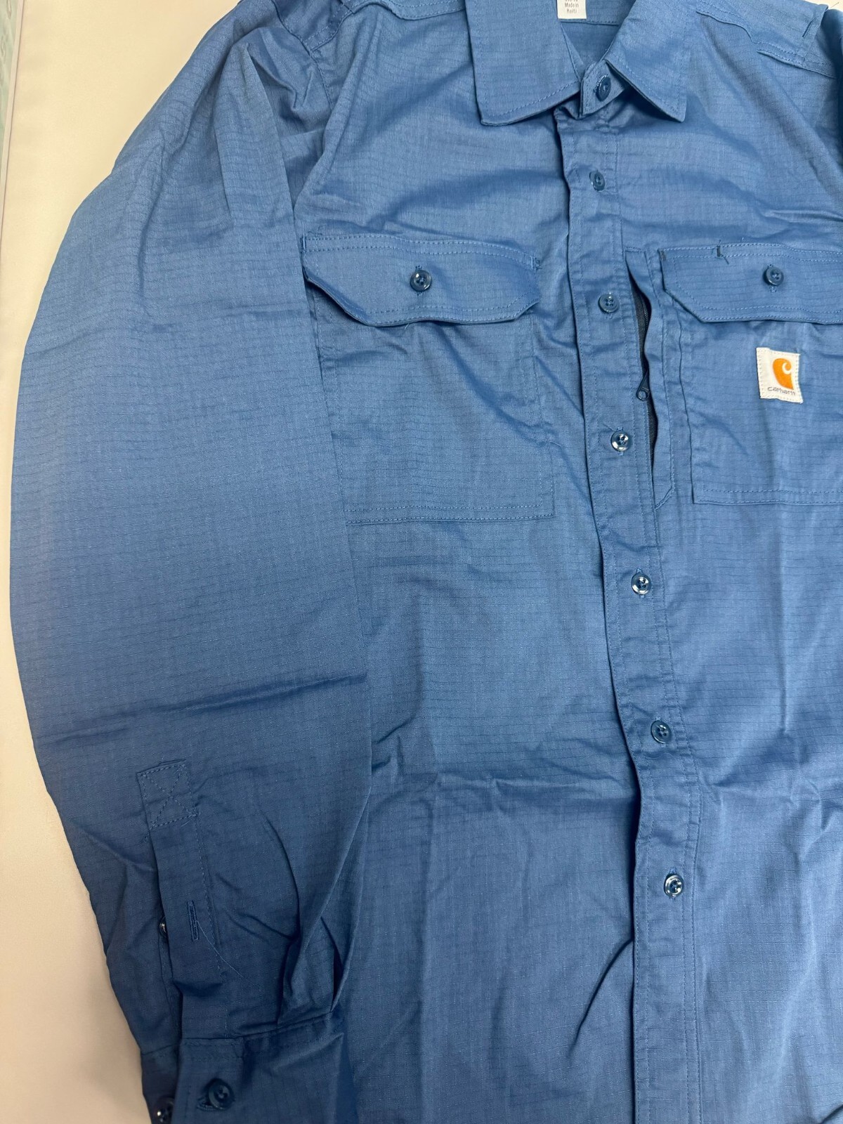 Carhartt Men’s Long Sleeve Shirt, Blue