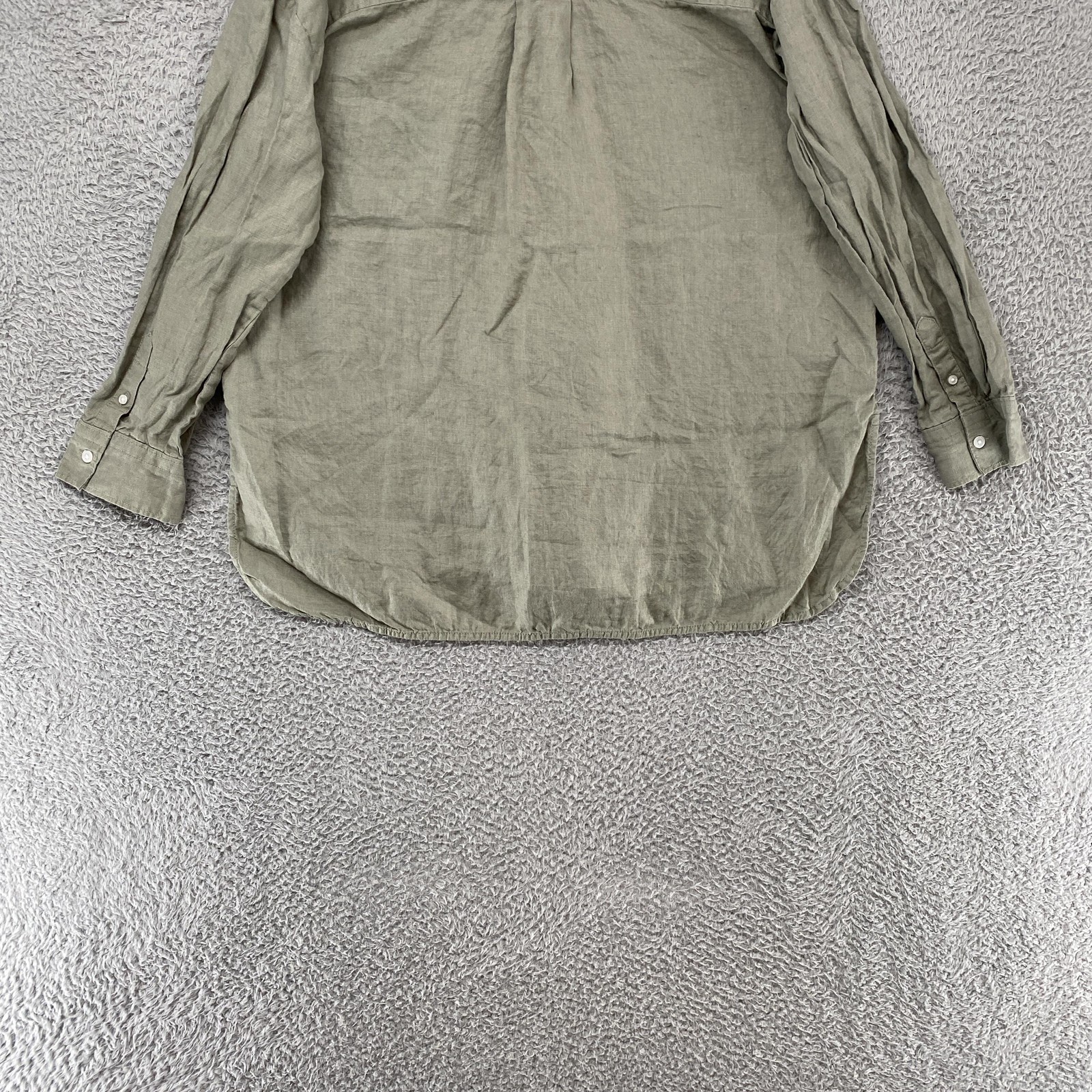 Everlane Linen Shirt Womens XL Button Up Relaxed Long Sleeve Minimalist Capsule