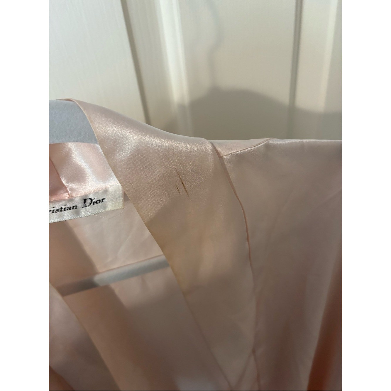 Dior Pink Satin Lace Robe