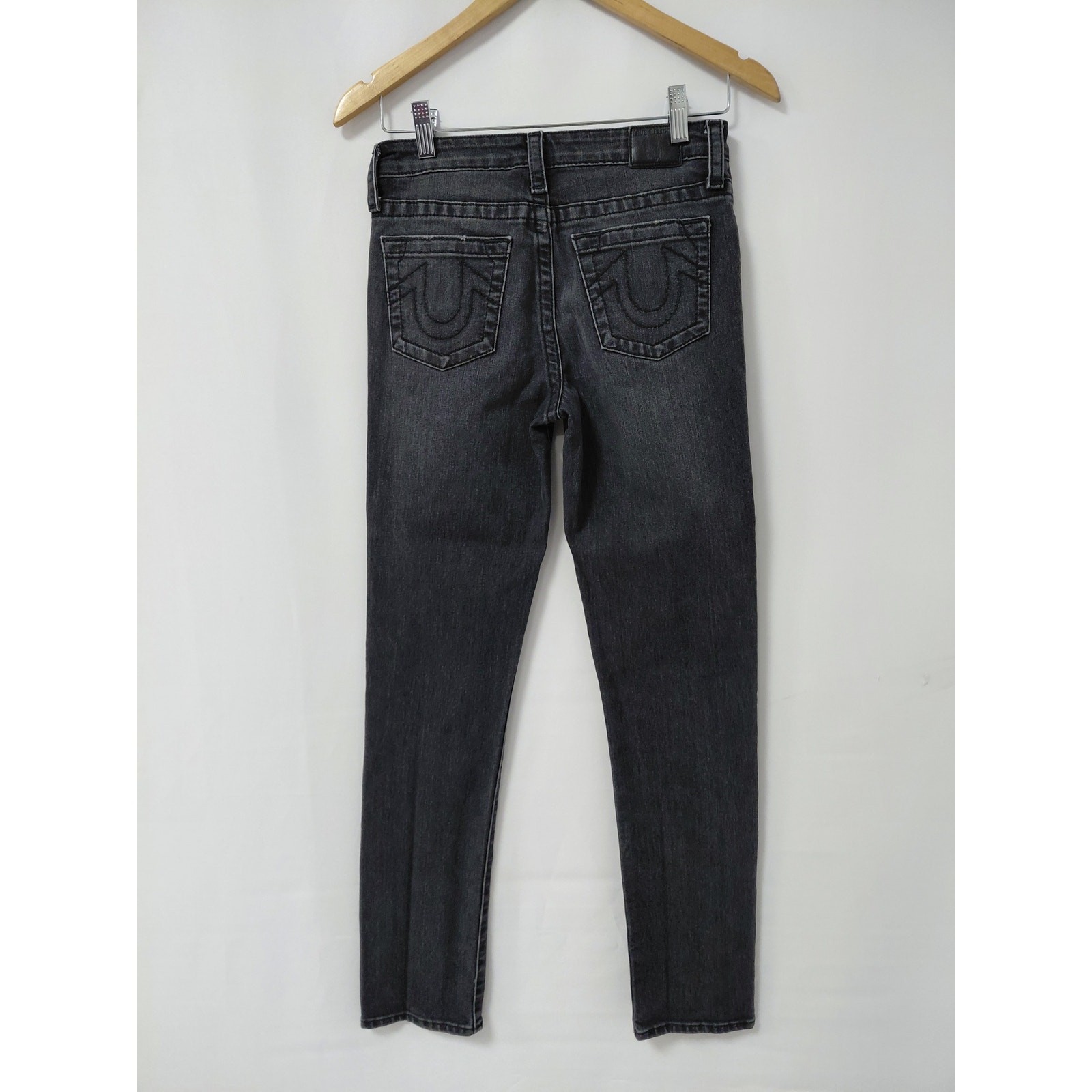 True Religion Gray Denim Jeans Mid (10-12 in) Regular Women Size 16