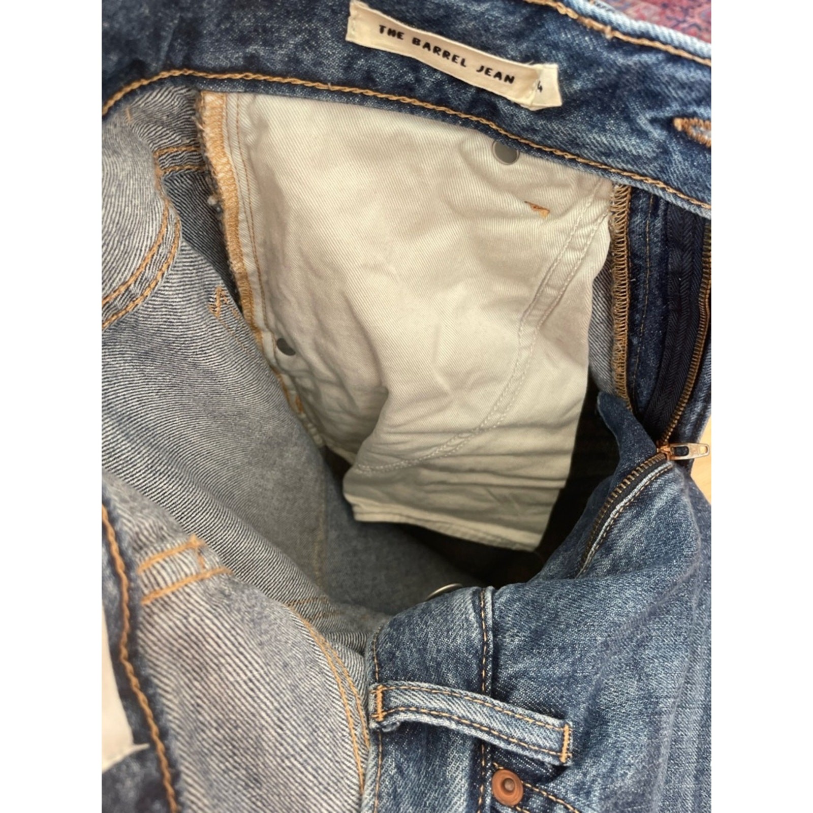 Twin Doves Denim by Emerson Fry The Barrel Jean in Dark Nova size 24