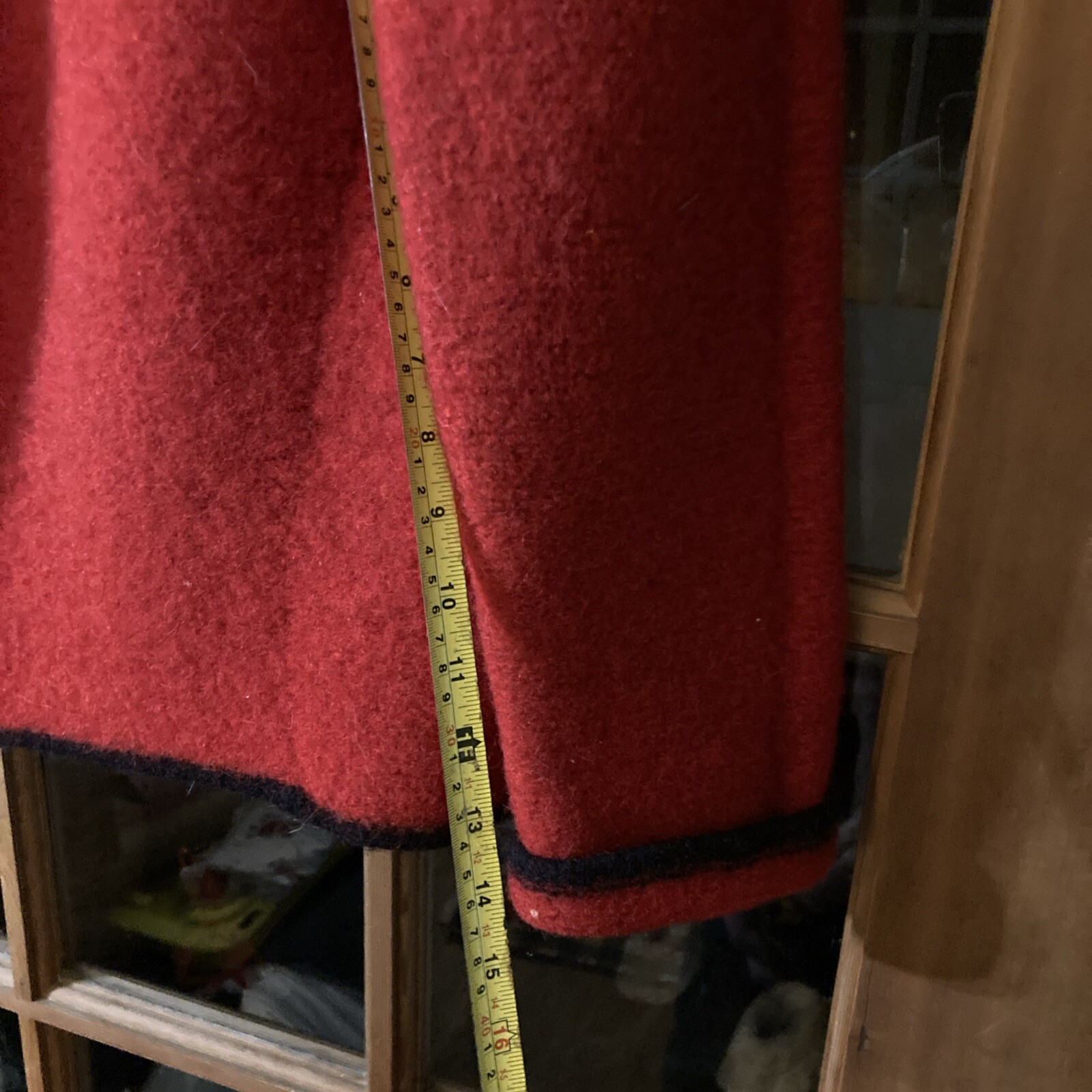 Vintage Sport Scherl Red Jacket Virgin Wool With M Theresia Dgr Buttons