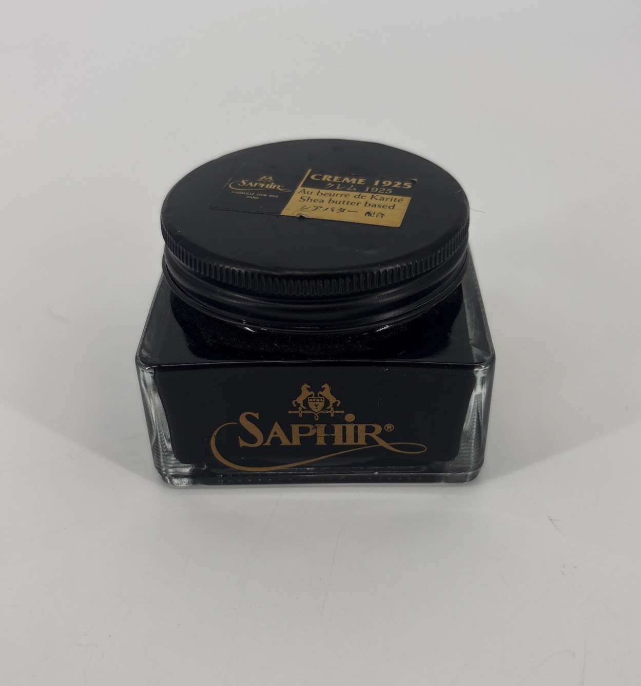 Saphir Gold Medaille D’or Creme 1925 BLACK 01 Beeswax & Shea Butter Shoe Polish