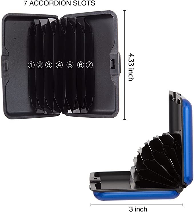 Metal RFID Blocking Wallet Credit Card Holder Case for Men & Women