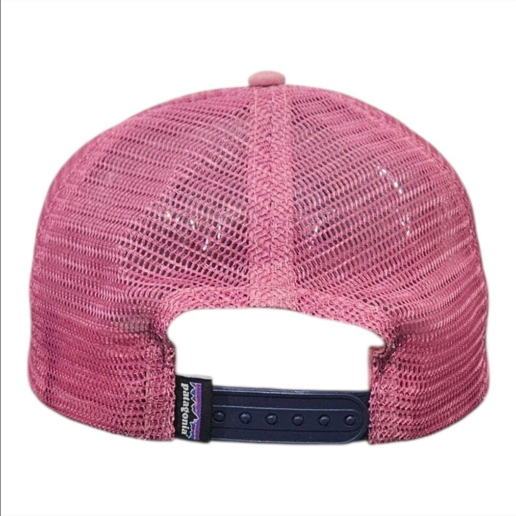 Patagonia P-6 Logo LoPro Trucker Hat Pink Mesh Snapback Cap