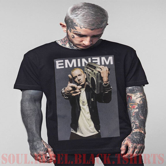 EMINEM (RADIO) RAP HIP HOP T SHIRTS MEN’S SIZES