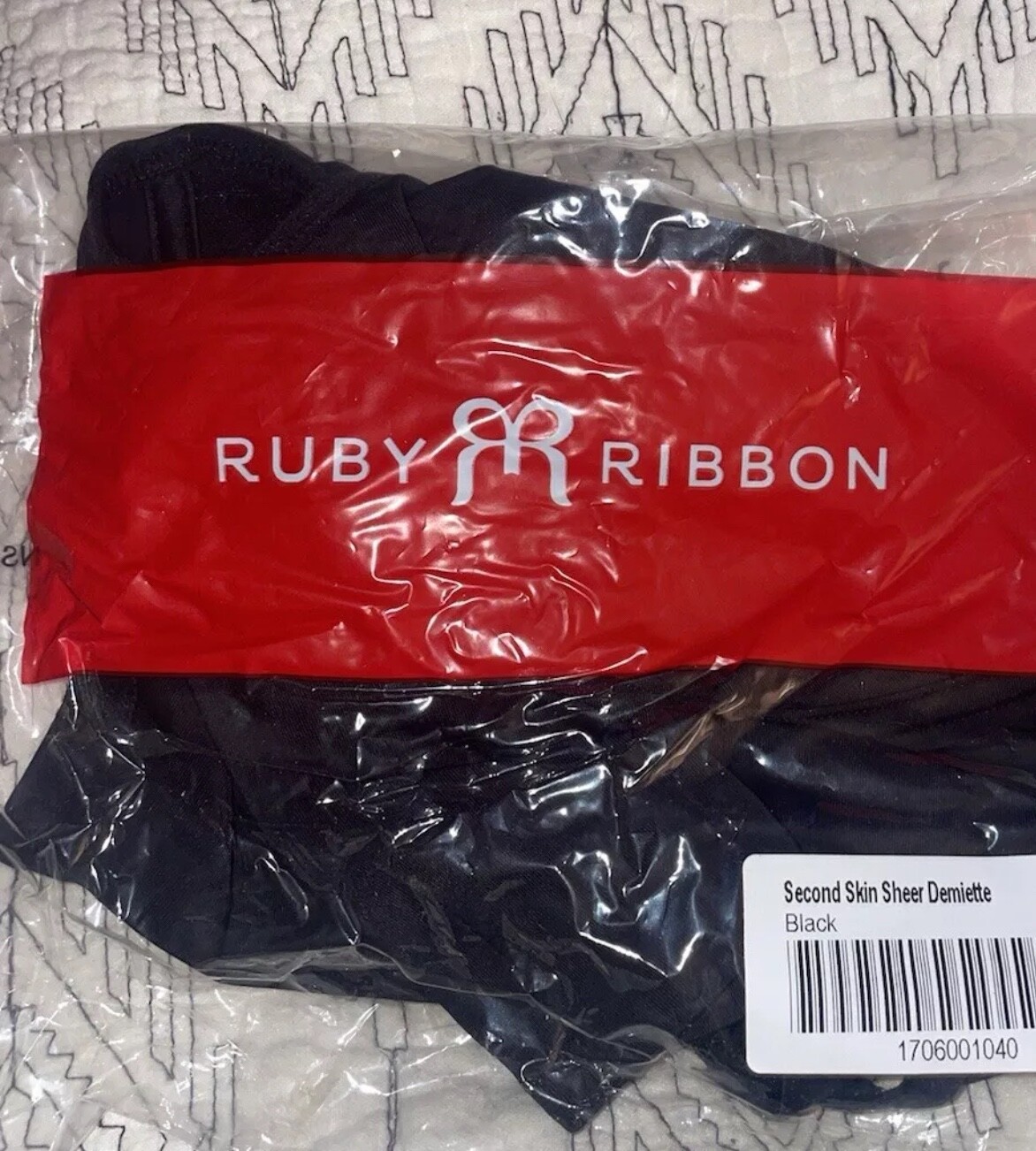 RUBY RIBBON SECOND SKIN SHEER DEMIETTE #1706 NEW