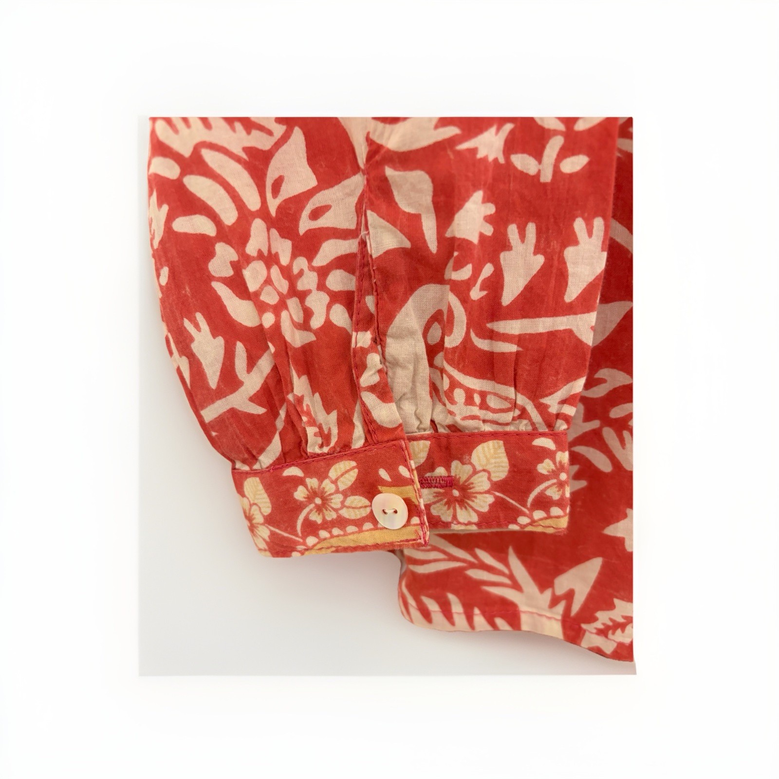 Maison Hotel Bruna Blouse/Shirt Palm Rosso Print Medium 100% Cotton slow fashion