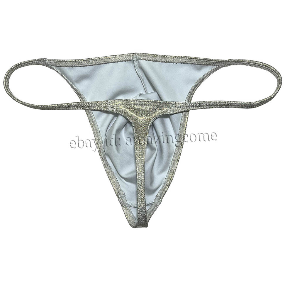 Men Gloss G-string Thong Underwear Classics Pouch T-back Elastic Sex Swim Tangas