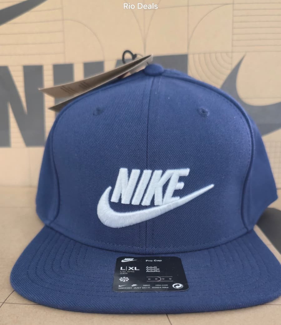 Nike Dri-FIT Pro Cap Structured Futura Unisex Hat Navy Size M/L L/XL FZ3630-410