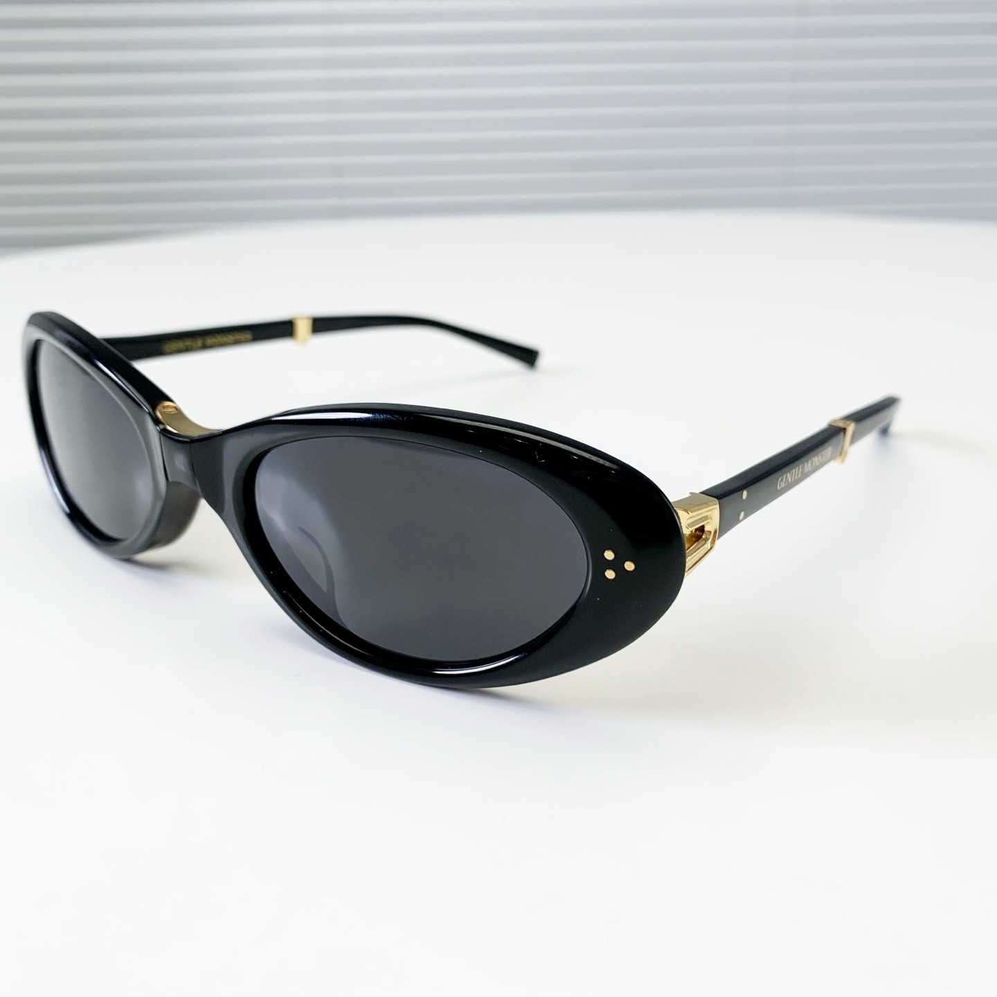 GENTLE MONSTER LOLANG Black Smoke Grey 55口21-132 Sunglasses New w/ Case