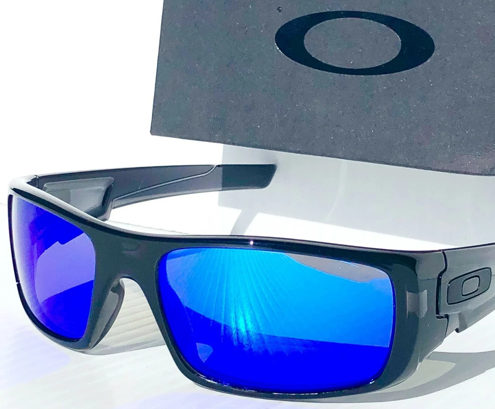 NEW* OAKLEY CRANKSHAFT Black Ink POLARIZED Galaxy Blue Sunglass 9239