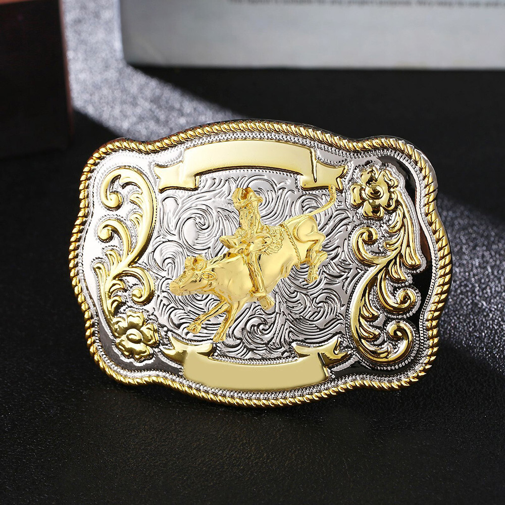 American Men Metal Fashion New Big Cowboy Western Shine Belt Buckle US
