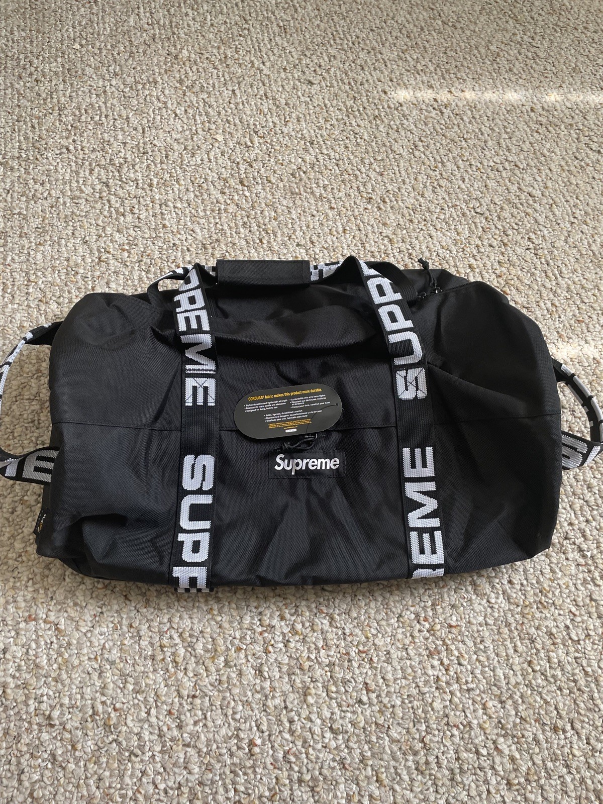 Supreme Duffle Bag Black Brand New With Tags