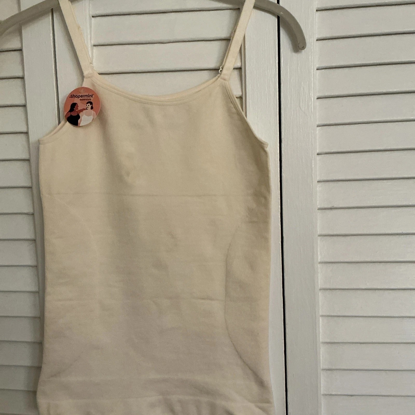 Shapermint Essentials All Day Every Day Scoop Neck Cami 4XL Beige SGR Shapewear