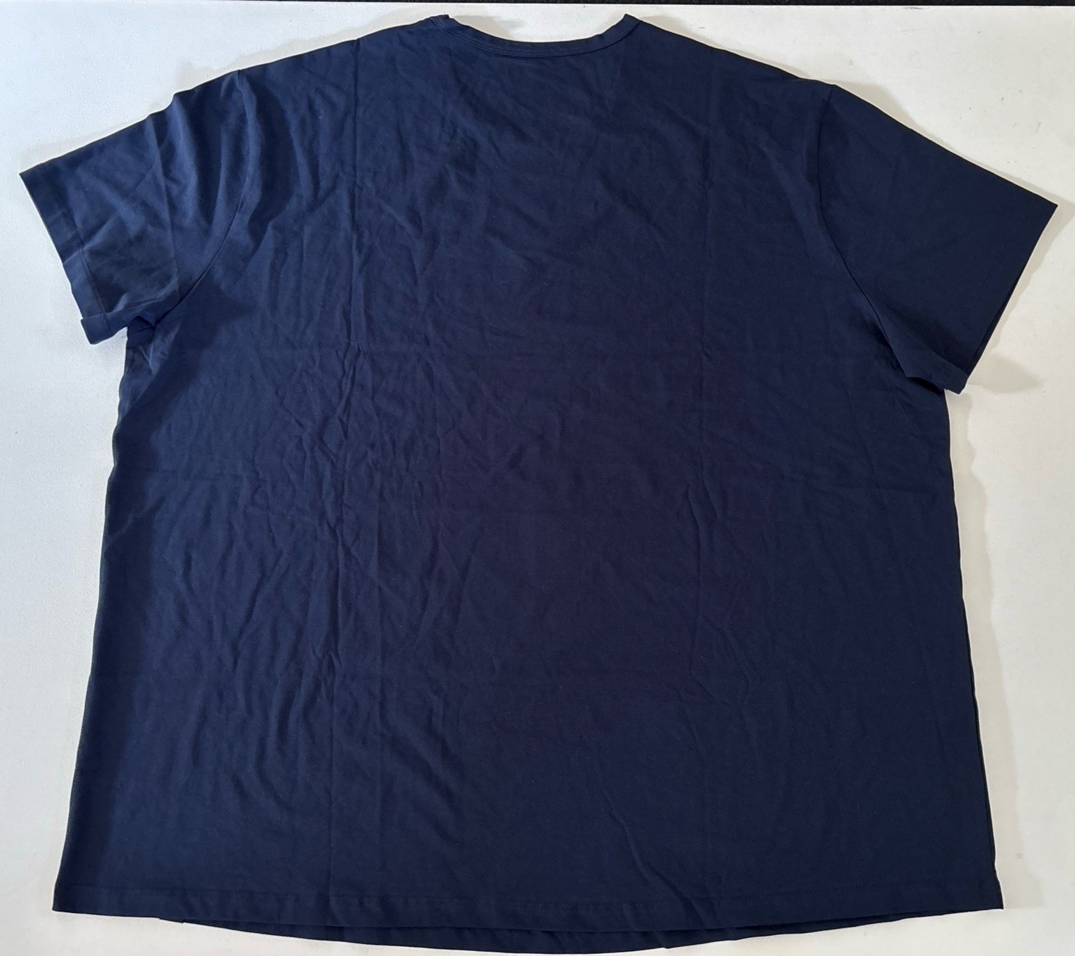 STRONGSIZE Men’s Big Tall 7XL Crew Neck T-Shirts Longer Length Navy – NWOT