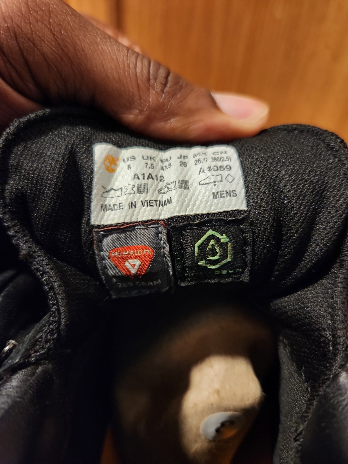 Timberland Field Boot Black Nubuck GS SZ 8