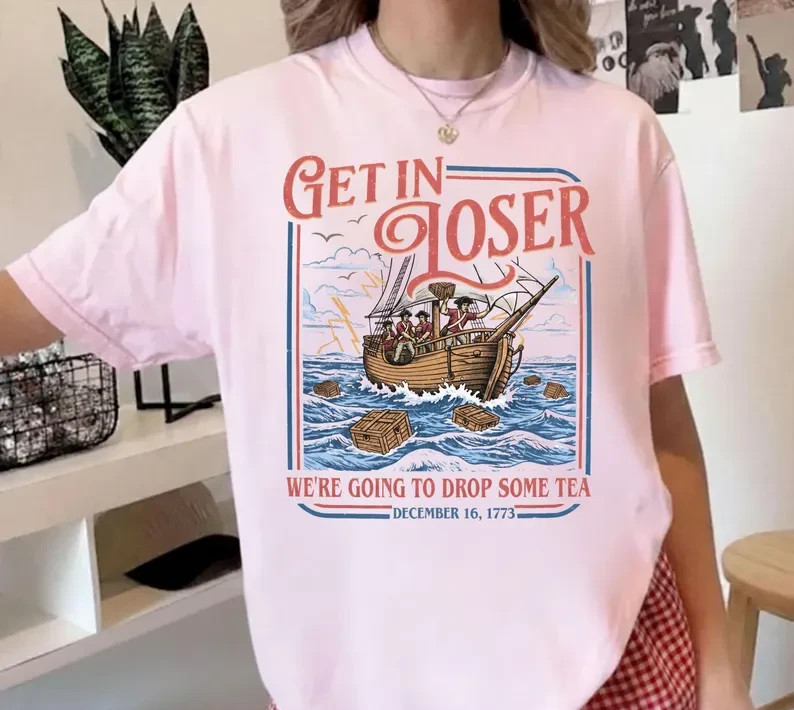 Boston Tea Party Shirt Funny 4th of July Shirt Patriotic Meme Shirt