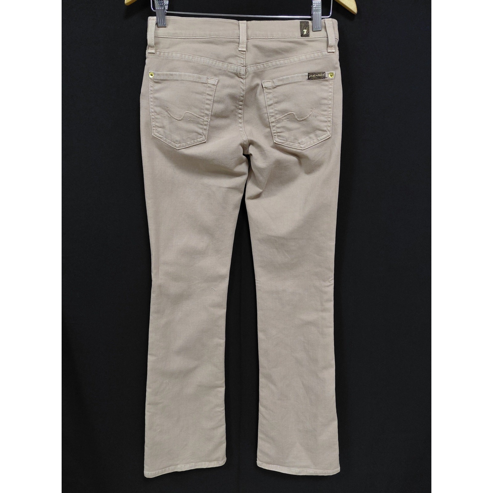 7 For All Mankind Bootcut Jeans Beige Mid (10-12 in) Regular Denim Women