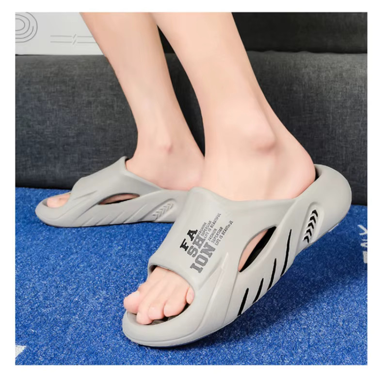 Men’s Summer Massage Slippers EVA Soft Sole Beach Slides Shoes Outdoor Gym Gift