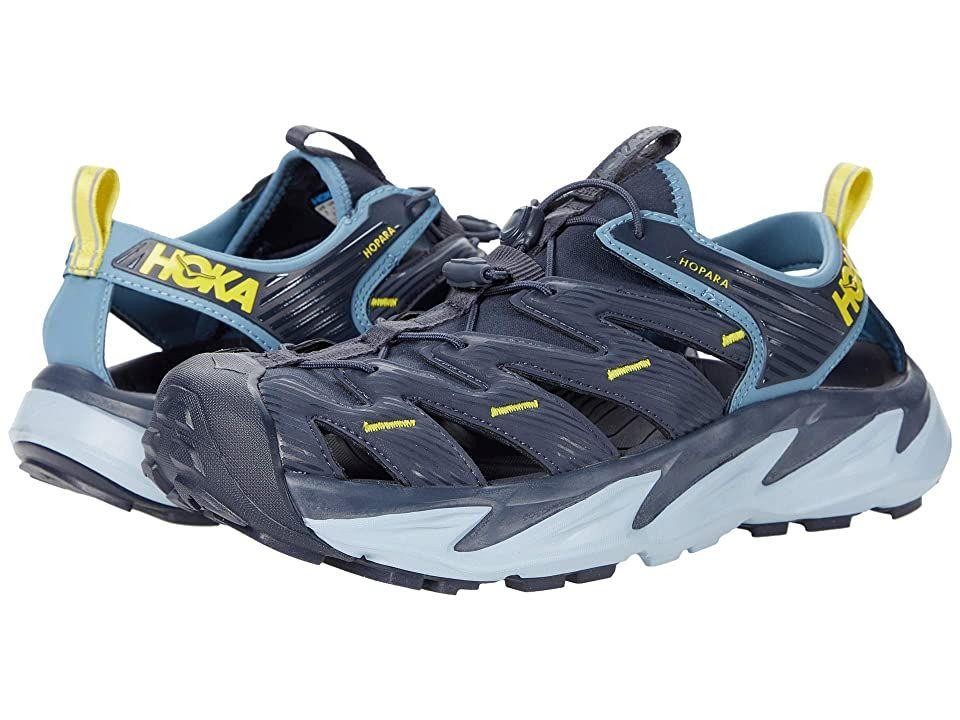 New Men’s Hoka One One Hopara Hiking Trail Shoes Sandals Size 7-13 Blue 1106534