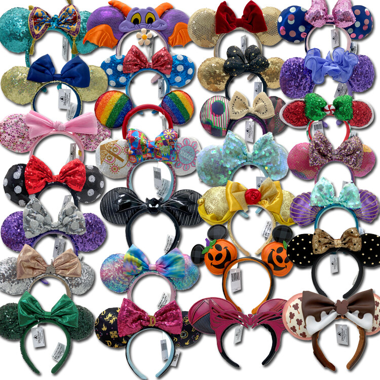 Disney-Parks Mickey Magical Bow Minnie Mouse Ears Bow Sequins Headband