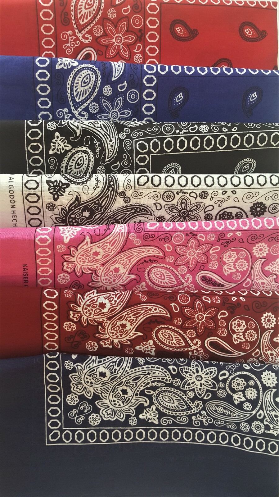 BANDANA New 100% Cotton BANDANA 22″X 22″ 7 Colors