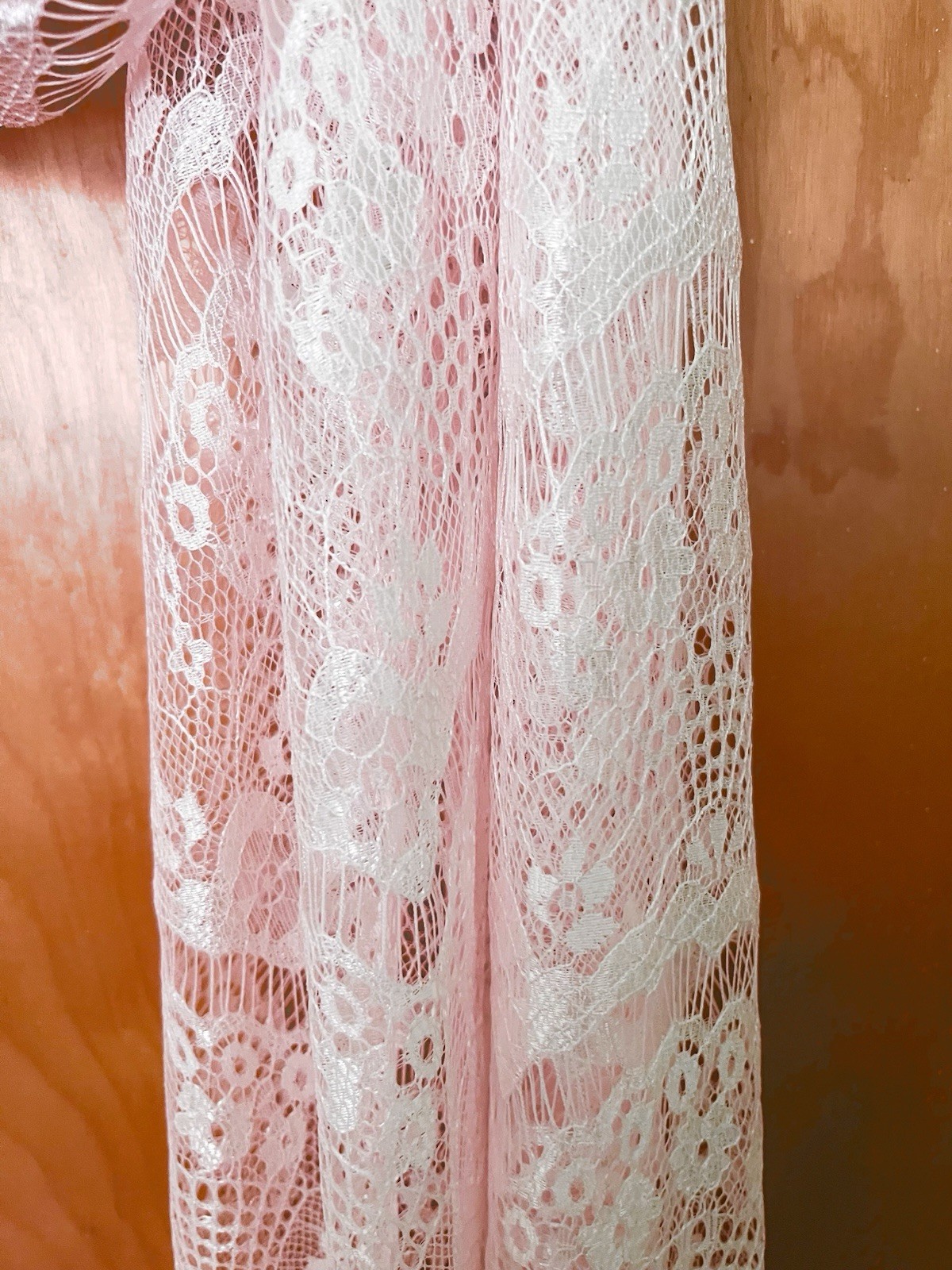 Women’s Pink Lace Scarf Dressy Scarf Soft & Silky
