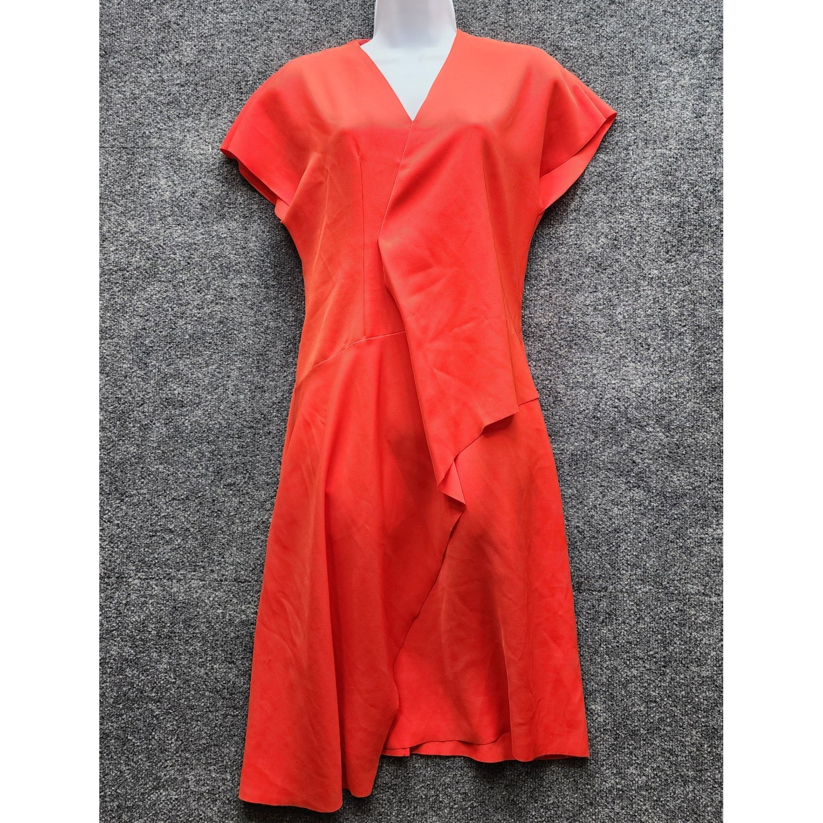 COS Collection of Style Women Asymmetric Draped Midi Dress Minimalist US 2