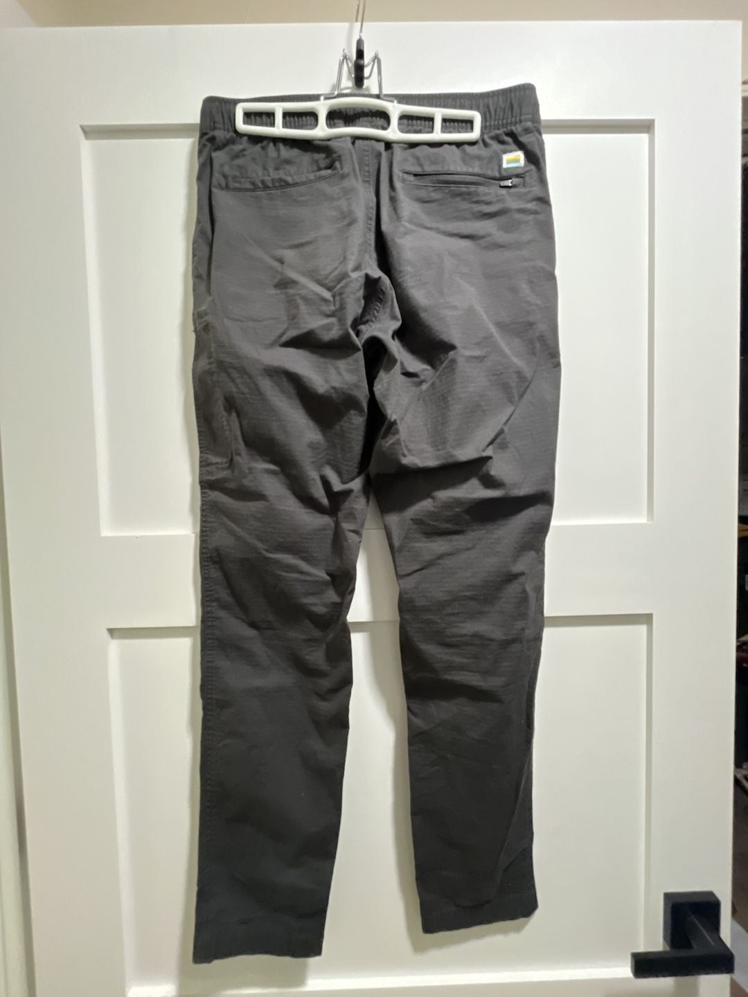 Vuori Ripstop Pant Charcoal Gray Drawstring Hiking Pants