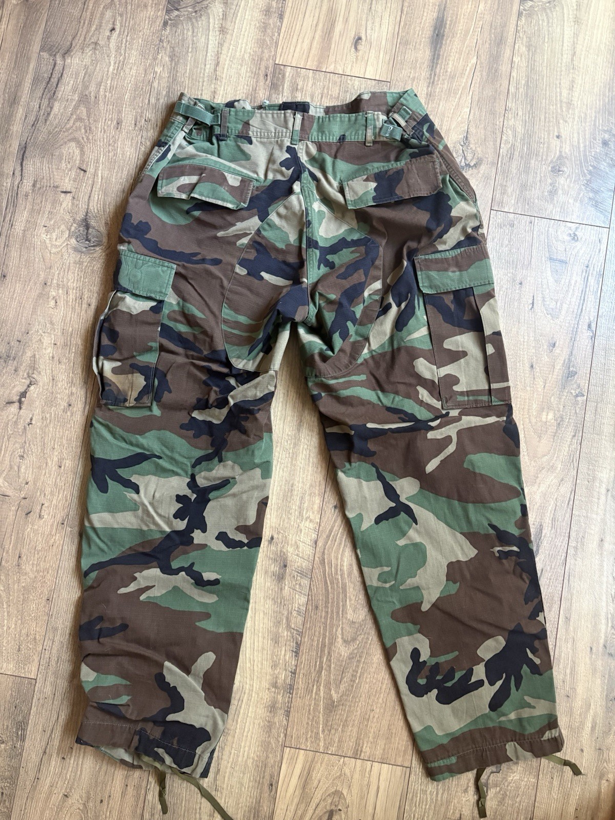 Vintage 90s Woodland Camo Military BDU Trousers