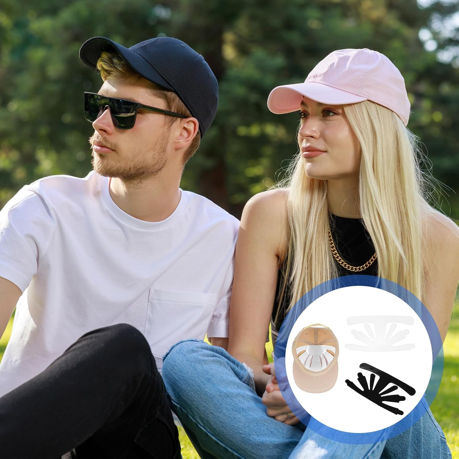 10Pcs Hat Shaper Insert, Plastic Bump Cap Inserts Baseball Cap Inserts for Shape