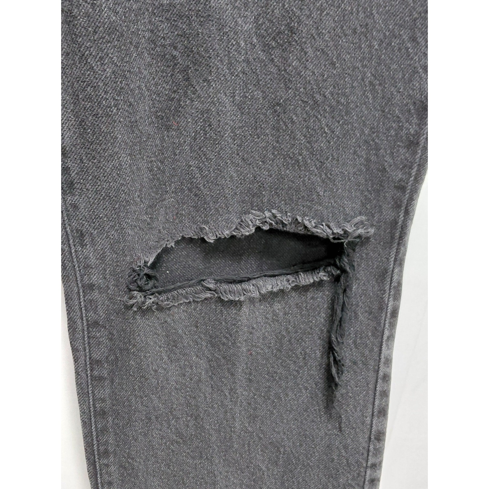 PacSun Distressed Black Jeans Mid (10-12 in) Regular Denim Womens