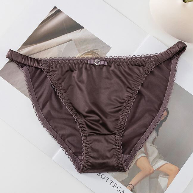 1/5 Pack Lot Womens Sexy Satin Panties Briefs Low Waist String Bikinis Lingeries