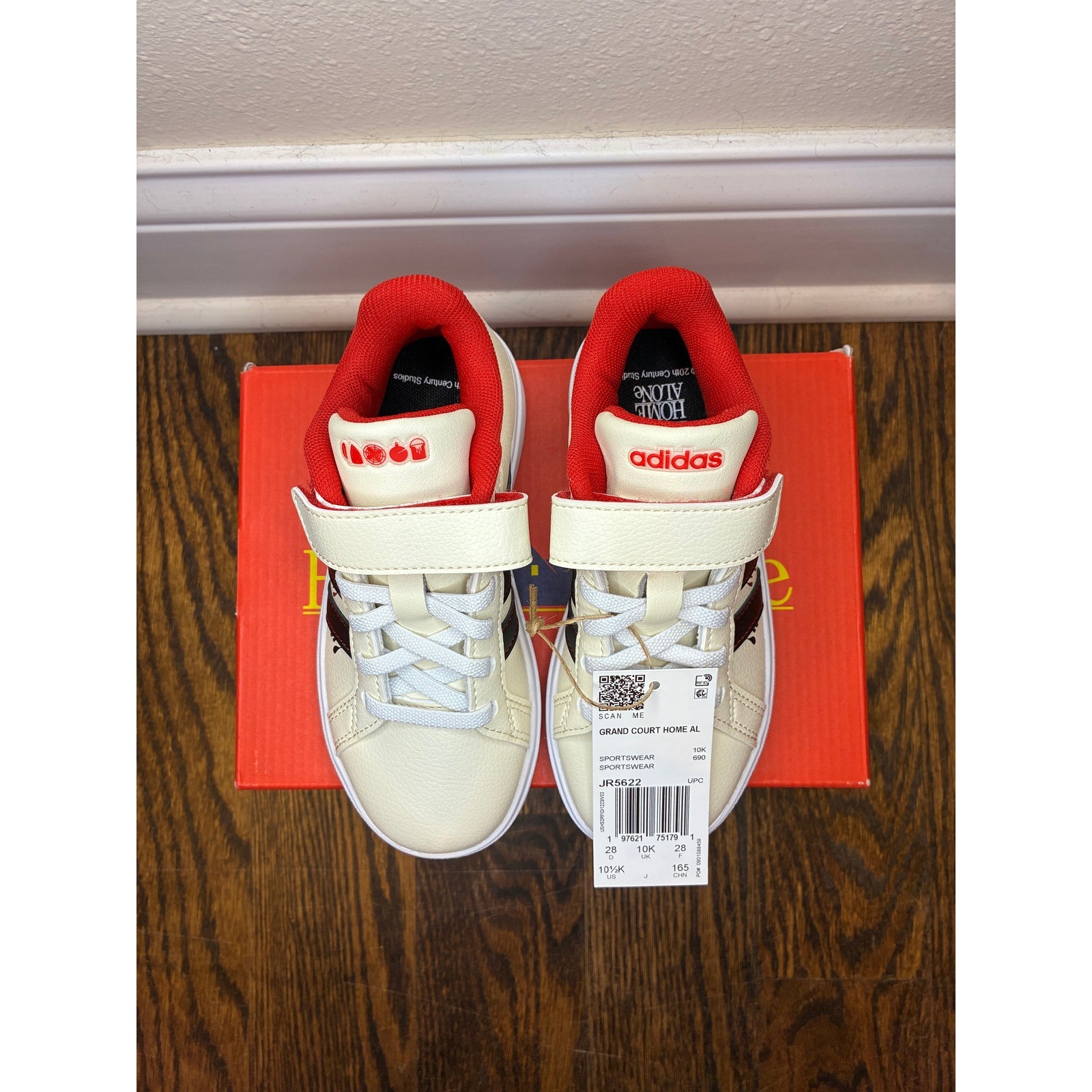 (NIB) adidas 20th Century Fox Home Alone Grand Court Sneakers – Size 10.5K