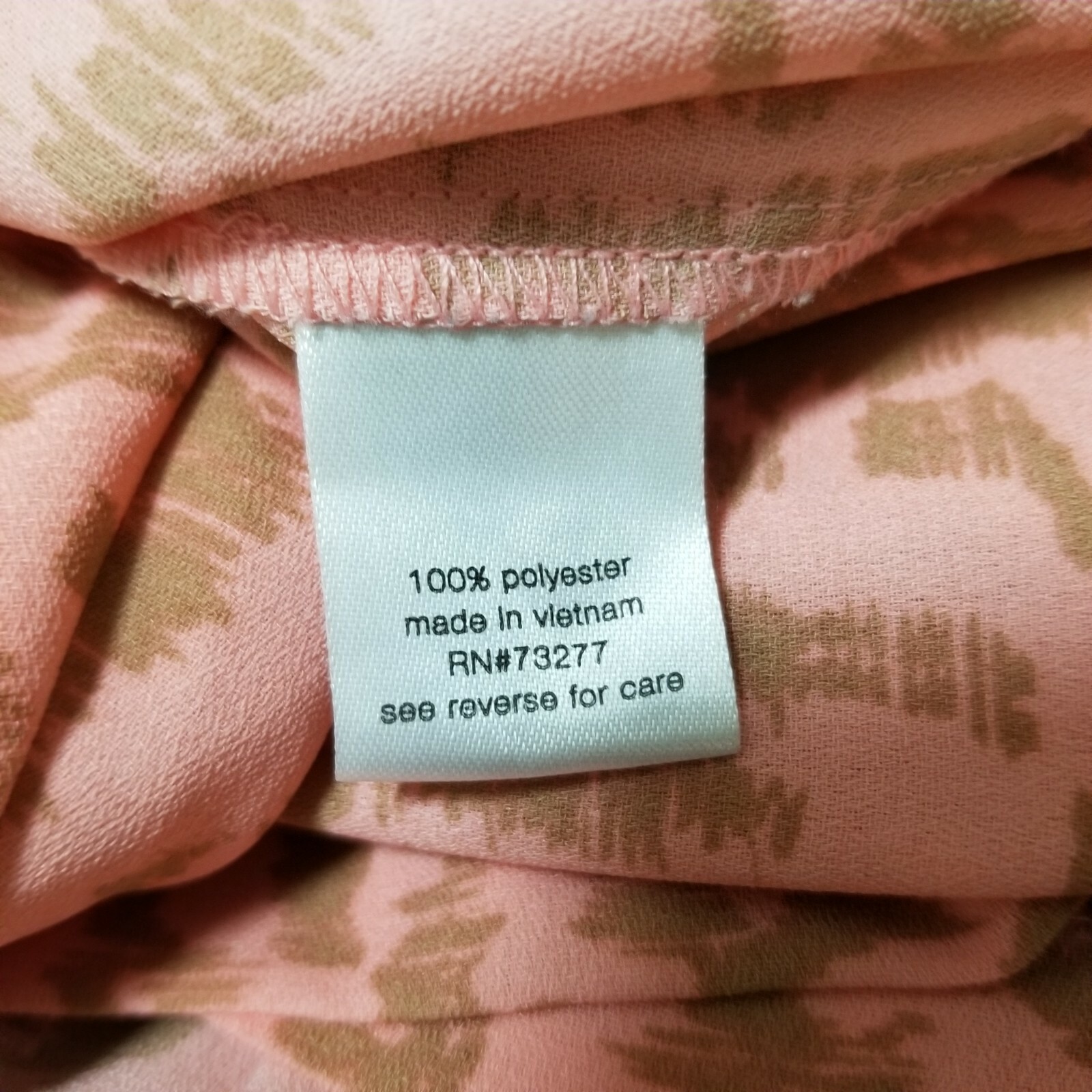 Elizabeth and James Top Blouse Peach Boho Print Button Down Billowy Balloon XXL