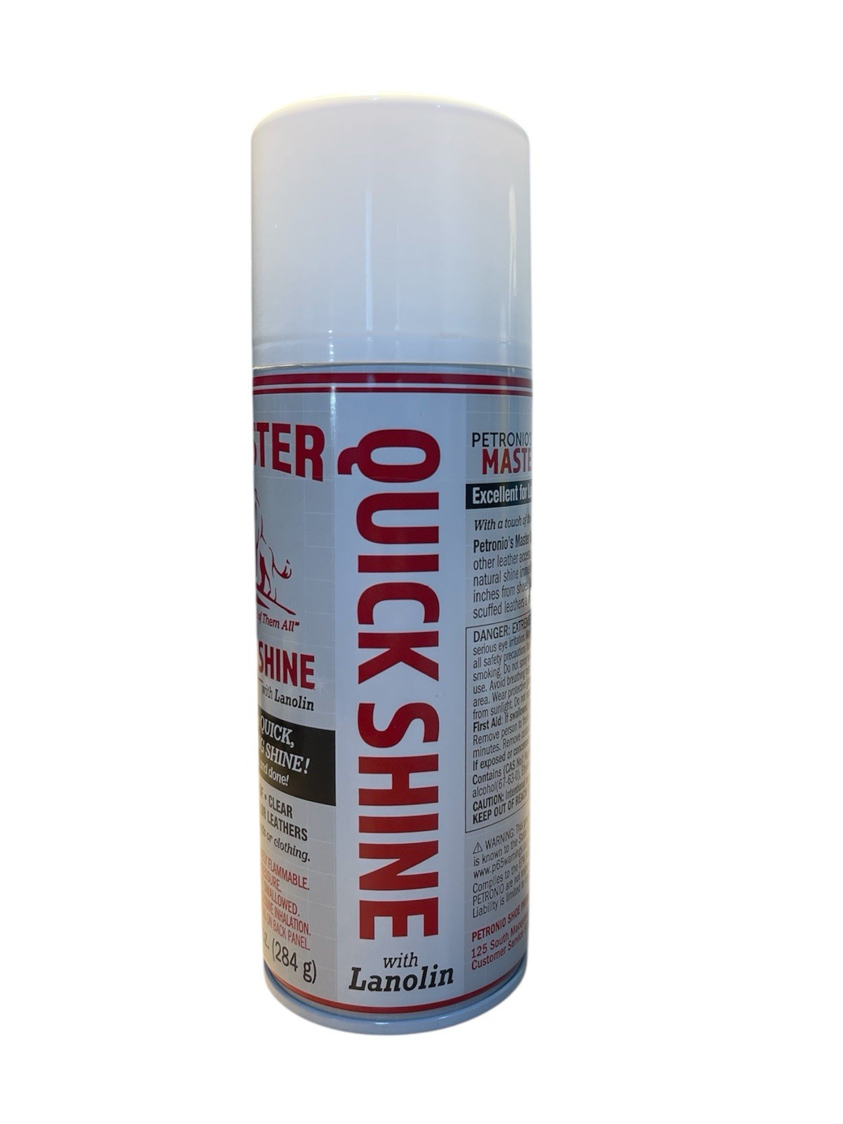 Master Quick Shine 10 oz can w/Lanolin – Shoe Shine -Boot Shine – Leather Belts