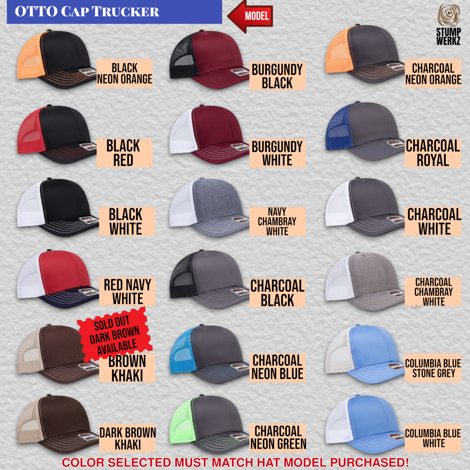 Trucker Hat Baseball Cap Snapback King Ranch Western Style 34 Color Choices