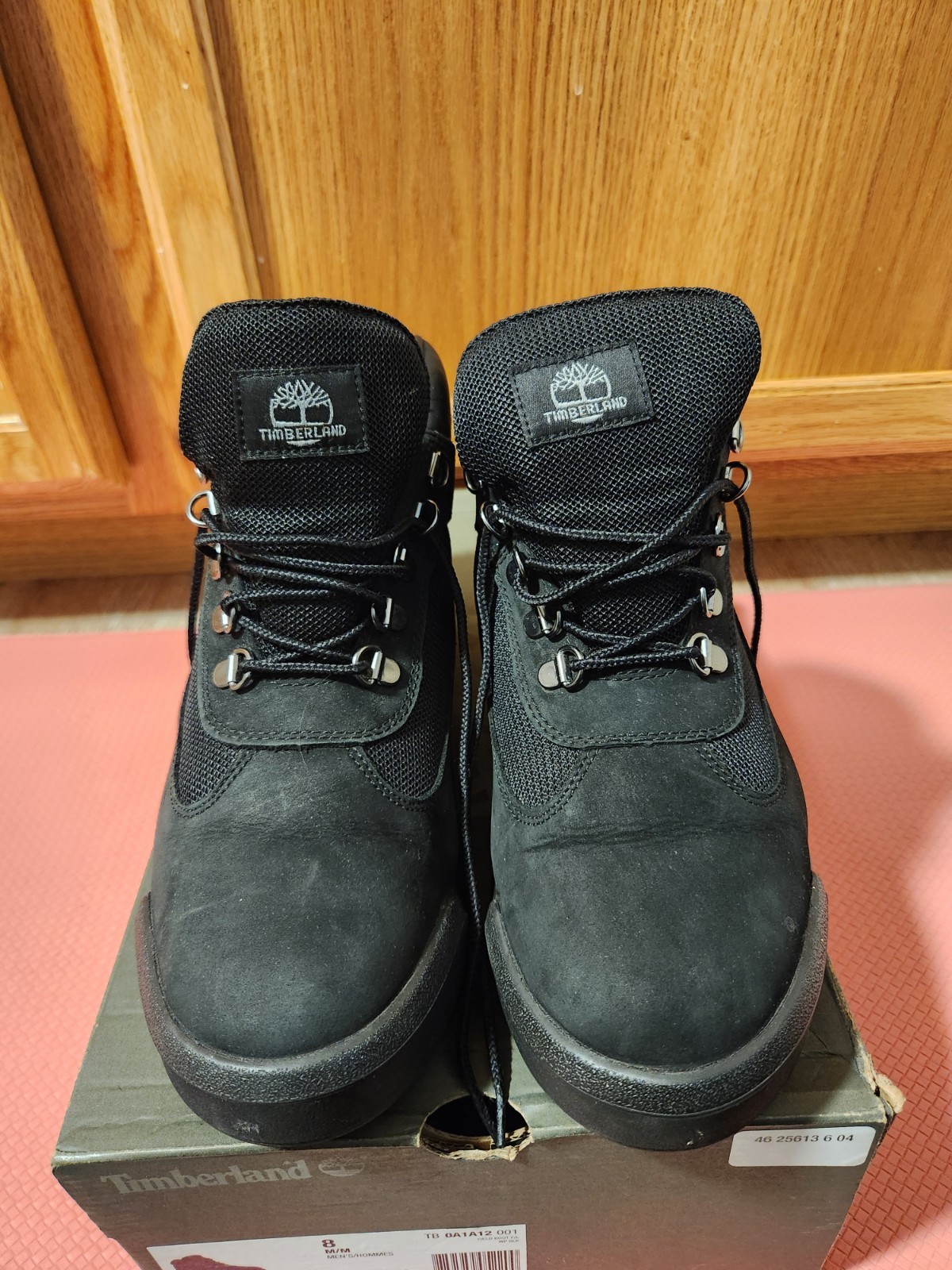 Timberland Field Boot Black Nubuck GS SZ 8
