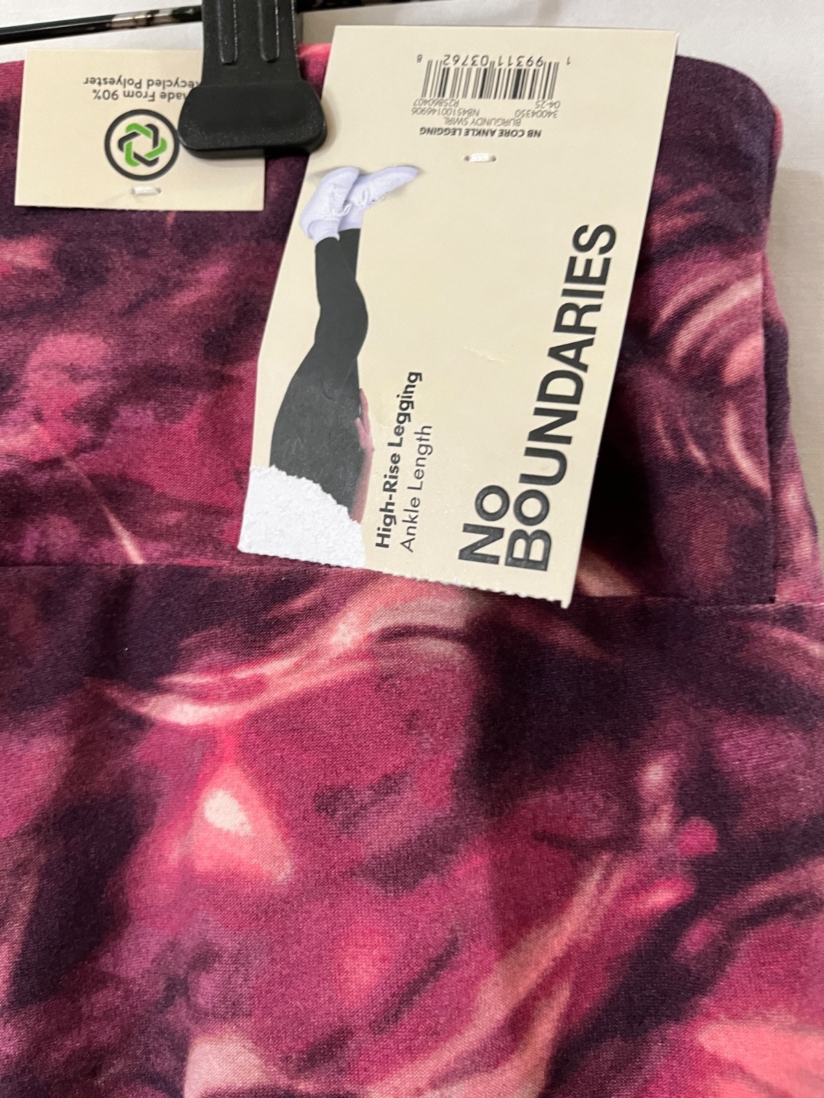 No Boundaries Women Junior Ankle Sueded leggings High rise Swirls Many size NEW