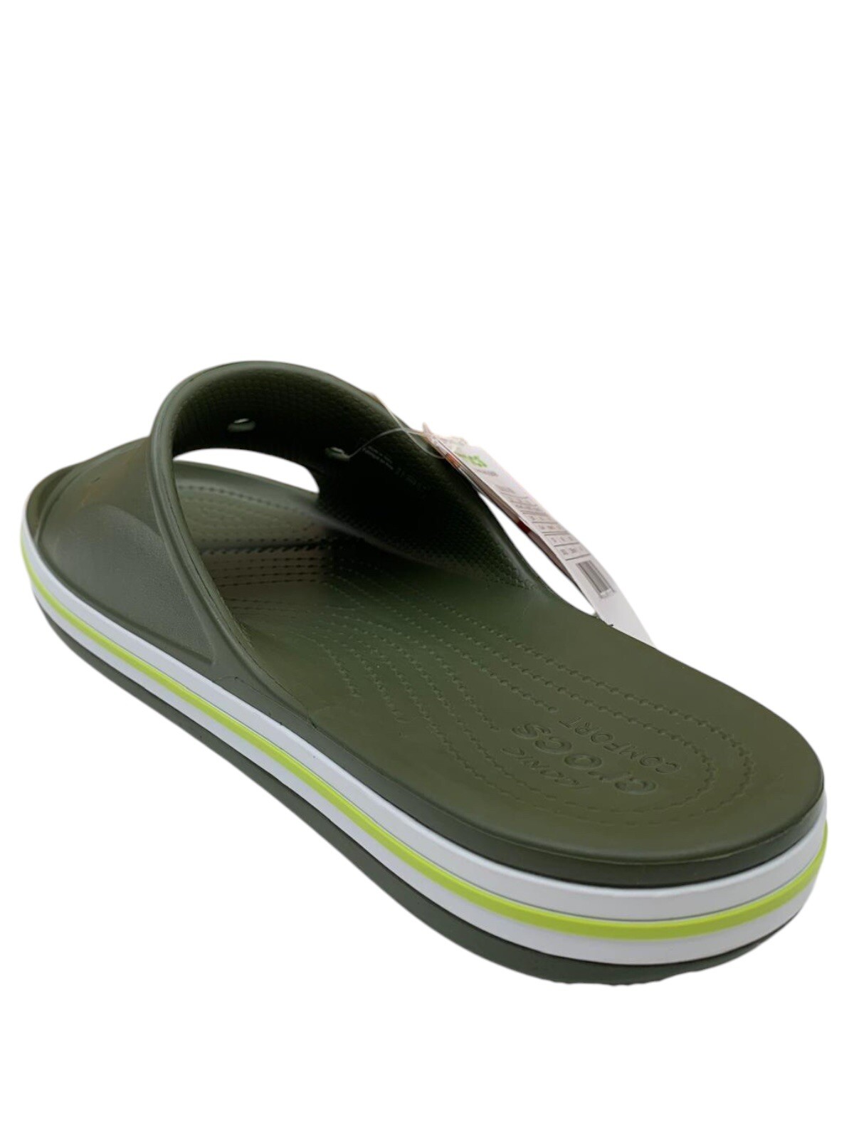 Crocs Bayaband Men’s Slide Sandals Size 10 Army Green Water Friendly