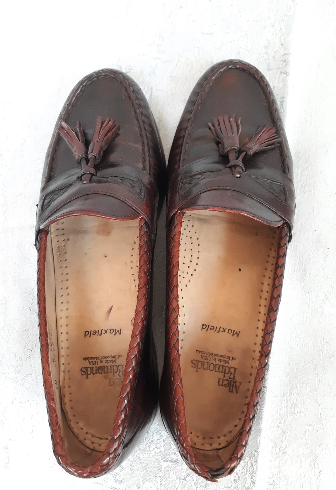 Allen Edmonds Maxfield Burgundy 10 C