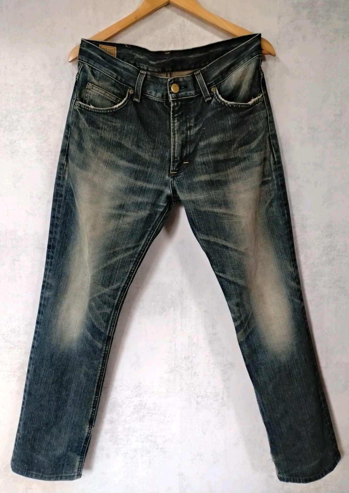 Lee Riders Gold Label LM2205 Bootcut Flare Denim Jeans Distressed Made In Japan