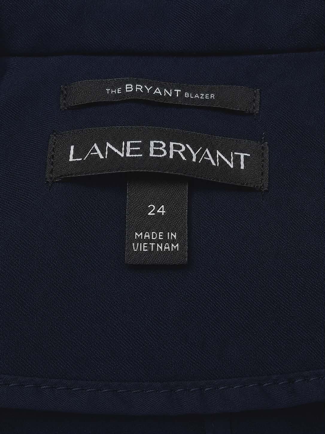 Lane Bryant The Bryant Blazer Womens Size 24 Navy Lace Sleeve Career Jacket…