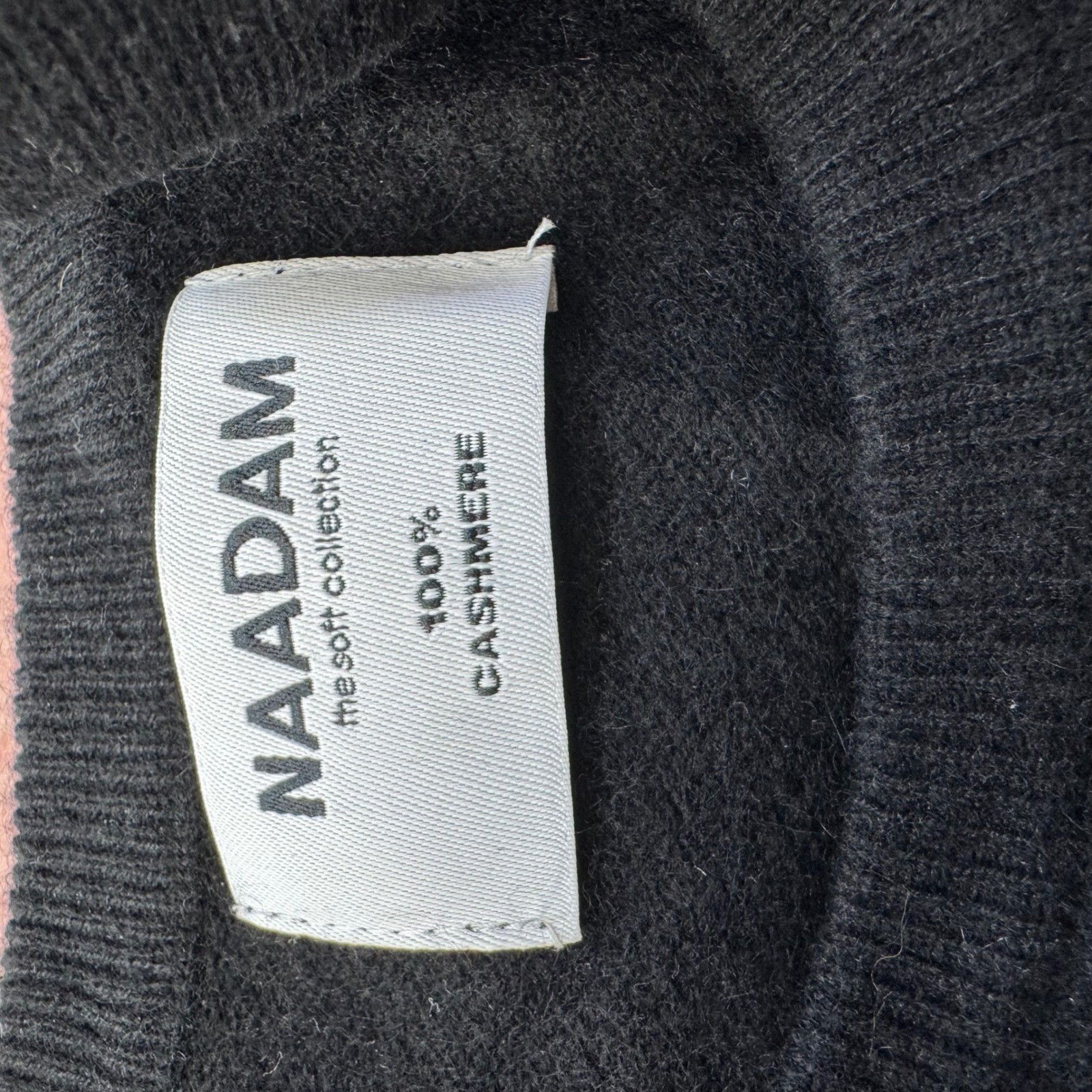 Naadam Cashmere Sweater Womens Large Black Long Sleeve Crew Neck Quiet Luxury