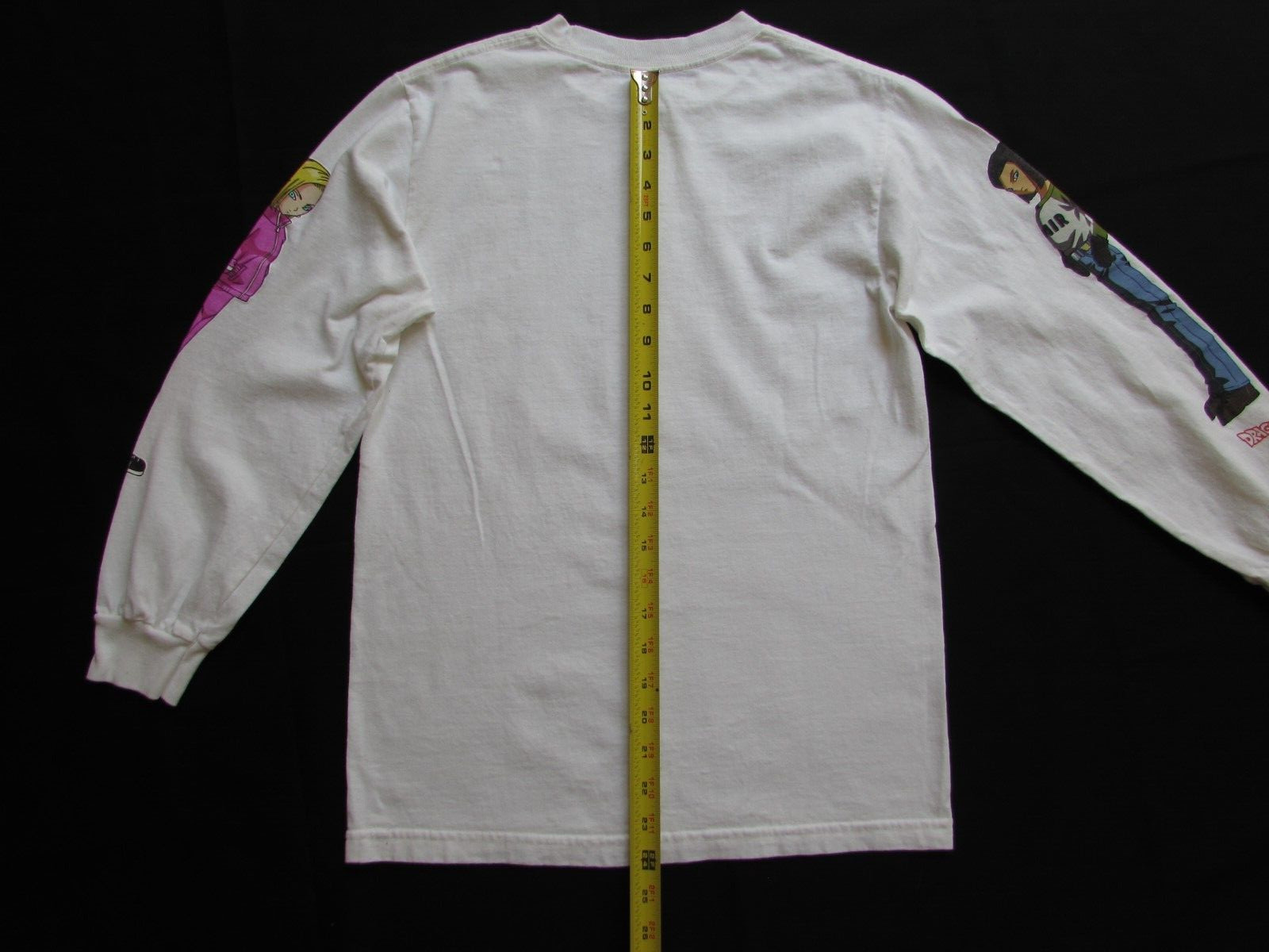 Dragon Ball Super Primitive Shirt Men White Long Sleeve Shrink After Washed Sz S