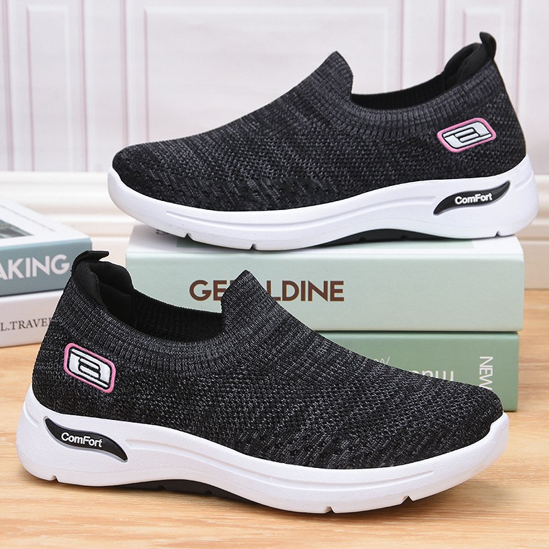 Women Orthopedic Sneakers with Cushion Slip On Walking Gym Comfy Fashion Shoes
