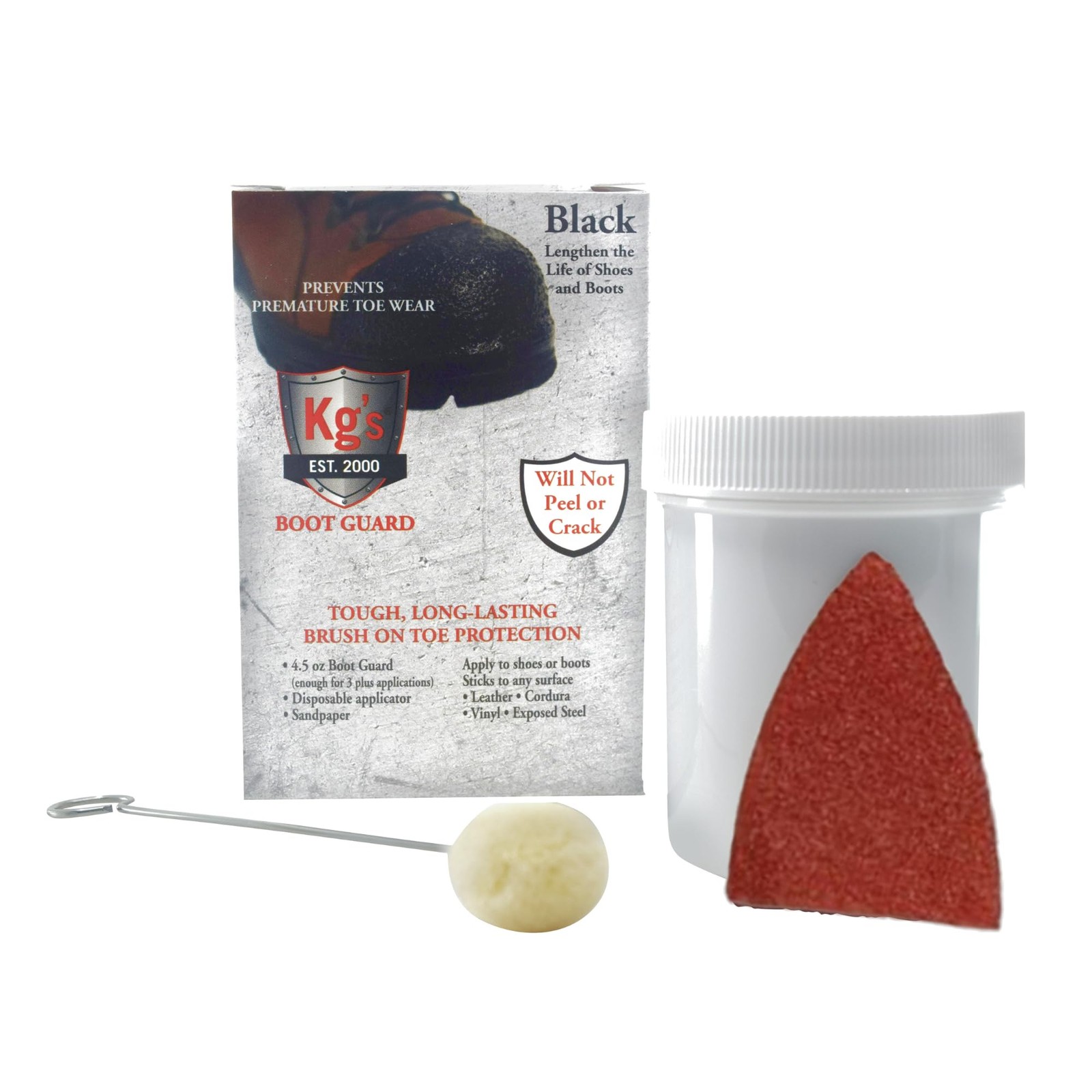 Boot Guard Brush On Toe Protection Liquid for Tough, Long-Lasting Safety on B…